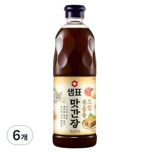 샘표 조림볶음용 맛간장, 860ml, 상세페이지 참조, 6개