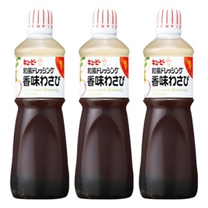 큐피 와사비 드레싱, 1L, 3개