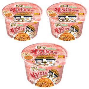 불닭볶음면 로제 큰컵 105g, 3개