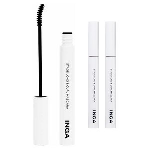 잉가 스테이지 롱앤컬 마스카라 6g, 블랙, 3개