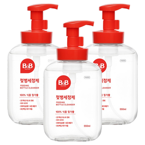 비앤비 젖병세정제 거품형, 550ml, 3개