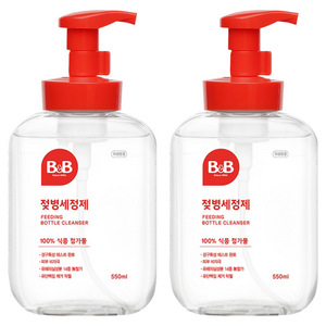 비앤비 젖병세정제 거품형, 550ml, 2개