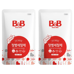비앤비 액상형 젖병세정제 리필 허브향, 500ml, 2개