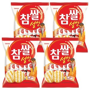 크라운 참쌀설병, 128g, 4개