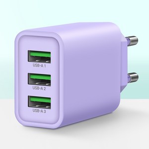 홈플래닛 18W 3포트 USB 멀티 충전기 어댑터