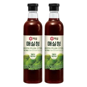 백설 매실청, 1.025kg, 2개