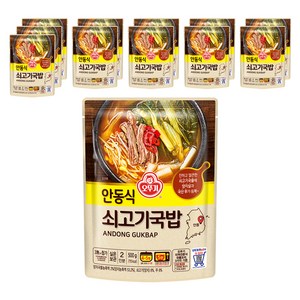 오뚜기 안동식 쇠고기국밥, 500g, 12개