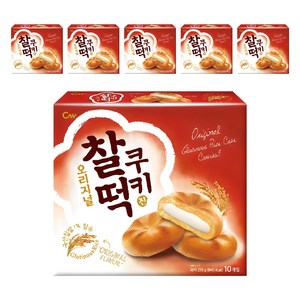 청우식품 찰떡쿠키 오리지날 10P, 215g, 6개