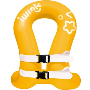 아이윙크 넥튜브 착용형 수영보조용품, 25kg(33 x ..., 썬옐로 + 스타, 1개