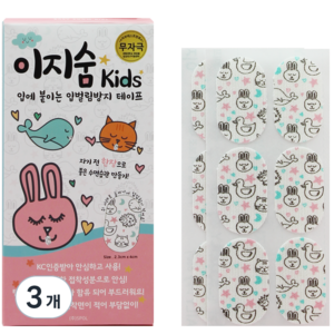 이지숨 키즈 입벌림방지 테이프 60p, 3개