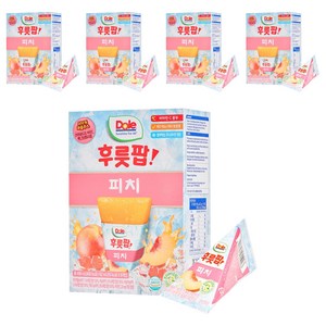 돌 후룻팝 피치 8p, 496ml, 5개