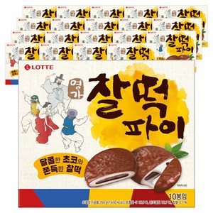 롯데웰푸드 명가 찰떡파이, 350g, 20개