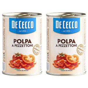 데체코 폴파 페제토니 토마토 통조림, 400g, 2개