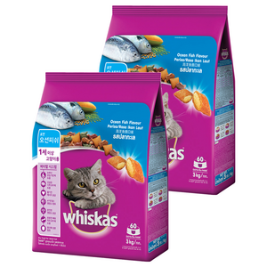 위스카스 고양이 포켓 오션피쉬 기능성 사료