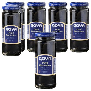 고야 피티드 블랙 올리브 절임, 350g, 6개