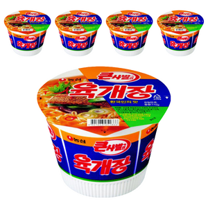 농심 육개장 큰사발 110 g, 5개