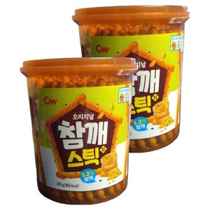 청우식품 참깨스틱 진, 220g, 2개