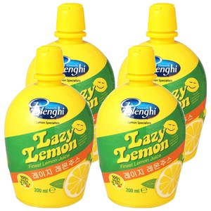레이지레몬 주스, 200ml, 4개