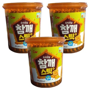 청우식품 참깨스틱 진, 220g, 3개