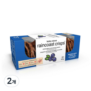 레슬리스토 레인코스트크리스프 블루베리 앤 아몬드 비스킷, 150g, 2개