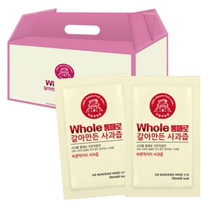 통째로 갈아만든 사과즙 일반파우치, 100ml, 50개