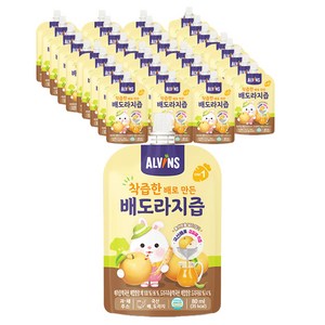 엘빈즈 착즙한 배로 만든 배도라지즙, 혼합맛(배/도라지), 40개, 80ml