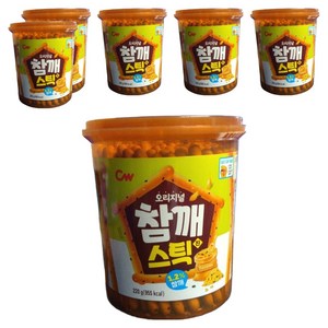 청우식품 참깨스틱 진, 220g, 6개