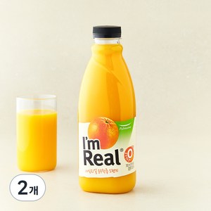풀무원 아임리얼 순수착즙오렌지, 700ml, 2개