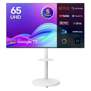 이노스 4K UHD TV, 164cm(65인치), 스마트 TV, 이동형 스탠드, 방문설치