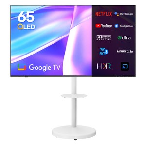 이노스 4K UHD QLED TV, 164cm(65인치), 스마트 TV, 이동형 스탠드, 방문설치