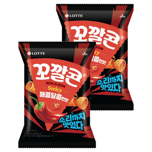 꼬깔콘 매콤달콤한맛, 67g, 2개