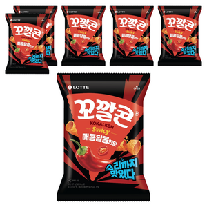 꼬깔콘 매콤달콤한맛, 67g, 6개
