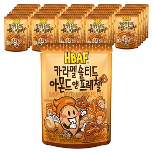바프 카라멜 솔티드 아몬드 앤 프레첼, 40g, 36개