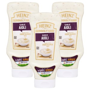 하인즈 굿 갈릭 아이올리 마요네즈, 500ml, 3개