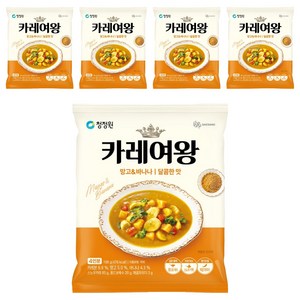카레여왕 망고 앤 바나나 달콤한맛, 108g, 5개