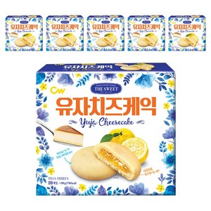 청우식품 유자치즈케익, 190g, 6개