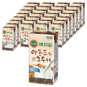 베지밀 아몬드와 호두 두유, 190ml, 48개