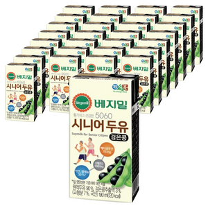 베지밀 5060 시니어 두유 검은콩, 190ml, 64개
