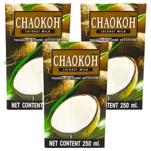 차오코 코코넛밀크, 250ml, 3개