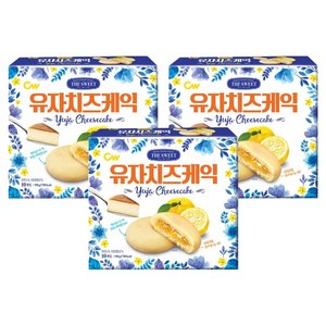 청우식품 유자 치즈케익, 190g, 3개