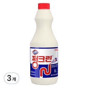 유한락스 펑크린 배수구세정제, 1L, 3개