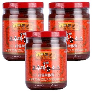 이금기 오뚜기 중화 고추마늘소스, 226g, 3개