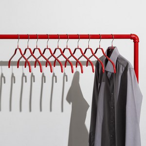 마와 논슬립 실루엣 41F 셔츠 블라우스용 옷걸이, 펄레드, 10개