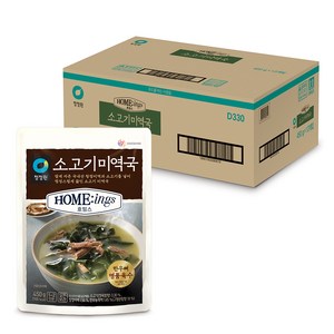 대상 청정원 호밍스 소고기 미역국, 450g, 12개