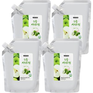쥬피터 리플 사과잼, 1kg, 4개