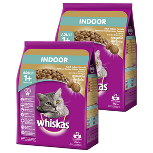 위스카스 고양이 포켓 기능성 사료, 인도어, 3kg, 2개