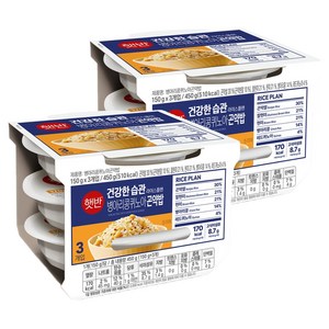 햇반 병아리콩퀴노아 곤약밥, 150g, 6개