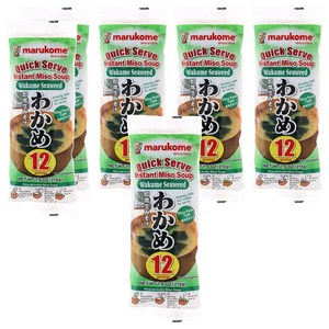 마루코메 인스턴트 미소 스프 와카메 즉석국, 216g, 6개