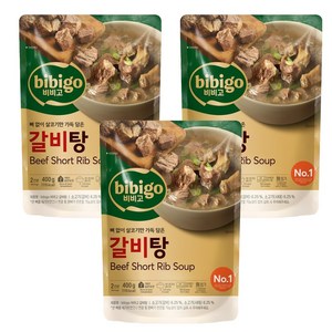비비고 갈비탕, 400g, 3개
