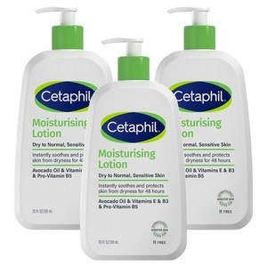 세타필 모이스춰라이징 로션, 591ml, 3개